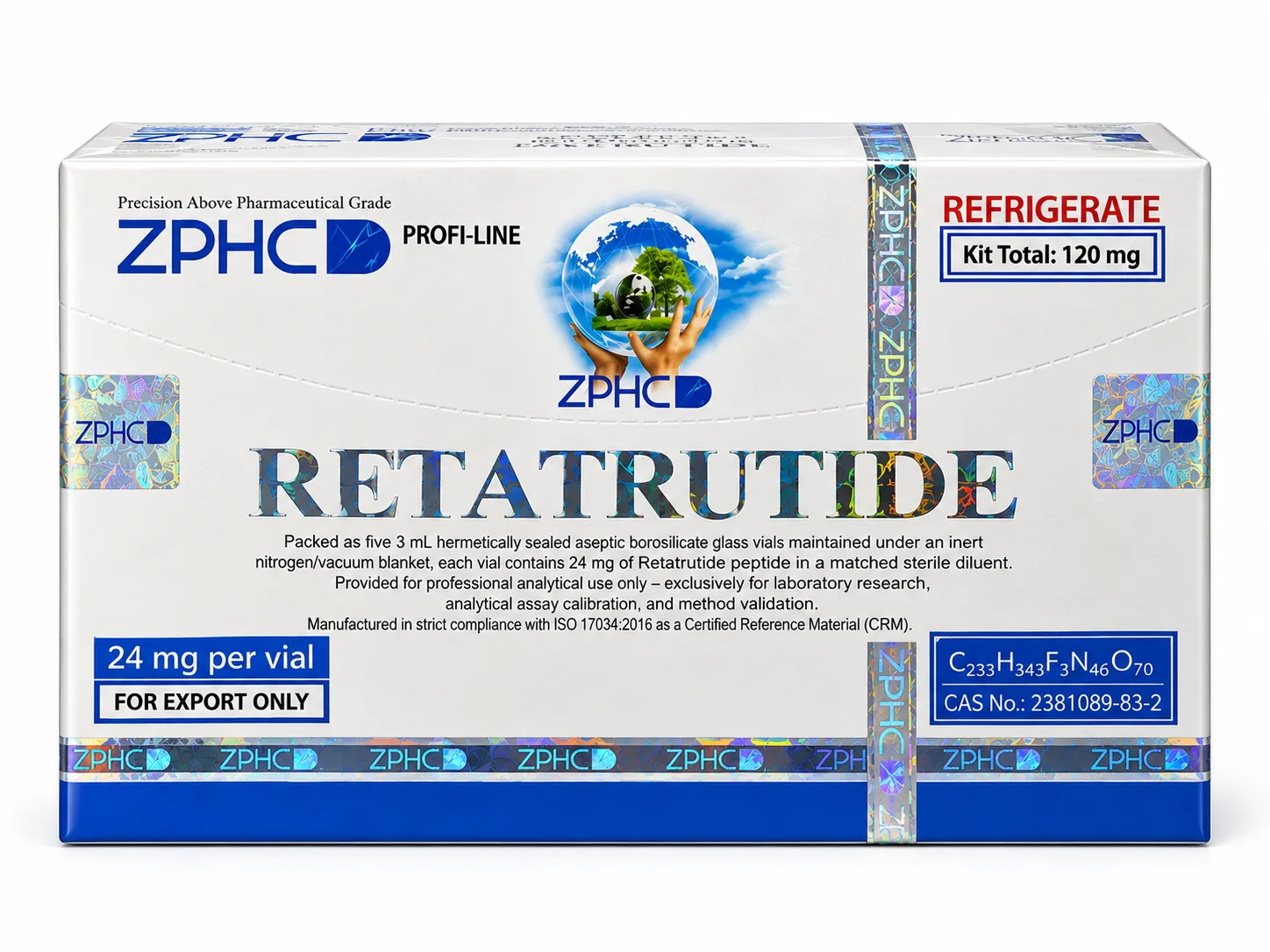 RETATRUTIDE 120MG ZPHC 5 VIAL