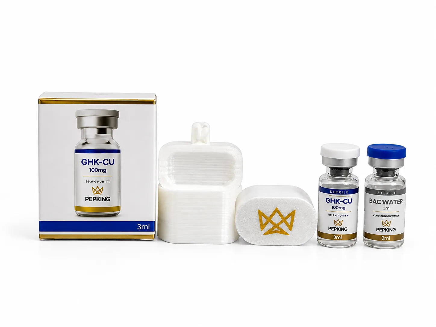 GHK-CU - 100MG + AGUA PEPKING